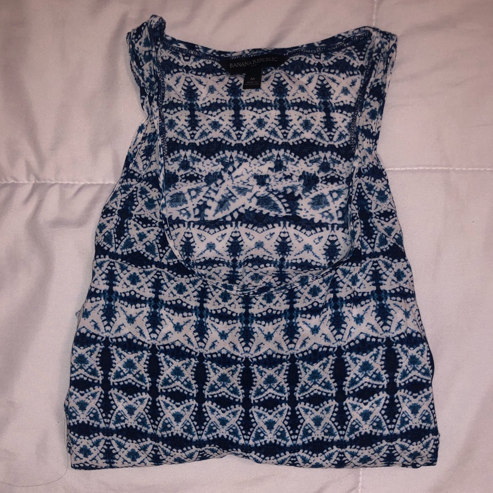 Banana Republic Blue Print Tank